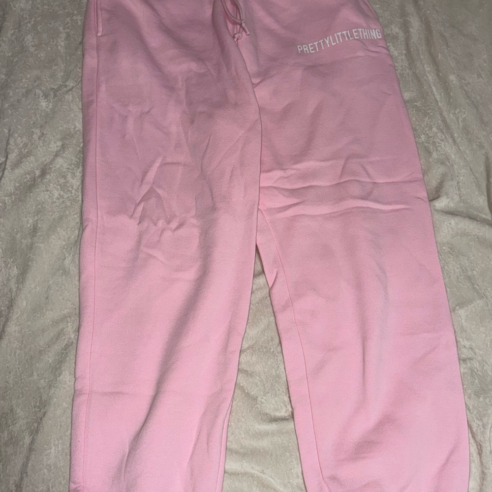 PrettyLittleThing Pink Drawstring Joggers - Picture 2 of 3